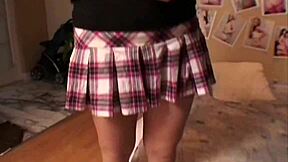 This bitch eagerly takes his load right in her mouth after riding