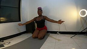 uh getting my body to be a little 18+ bit flexible my first time doing yoga trying different big ass positions i researched