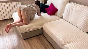 How did I fuck my friend's wife doggystyle while he was out? Russian amateur cheating with deepthroat and cowgirl riding.