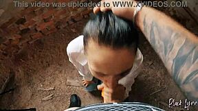 I can't believe this long haired teen 18+ facefucked me in that abandoned building