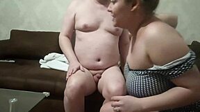 She's giving this old man an intense titsjob and deepthroat on his hard cock until he cums... 😍 What a wild couple moment!