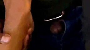 Licking her feet turns into my wildest fantasy at the party