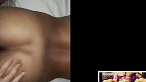 Shy horny ebony teen with natural tits lets me fuck her wet tight pussy in homemade video.