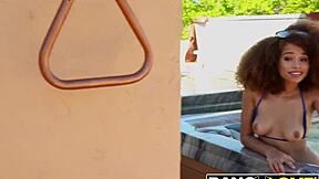 Cecilia Lion in Spying on This Hottie Pays Off With Bent Over Doggystyle Fuck and Cumshot on Big Tits