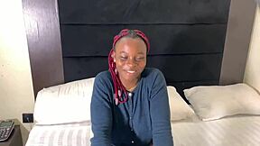 INTENSE CASTING SESSION WITH PRETTY EBONY JOY