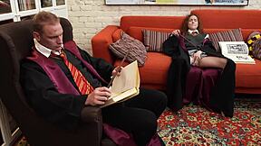 sucking off the headmaster brunette teen for better grade with deepthroat