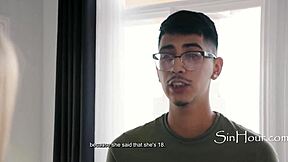 18yo's first massage turns into a slippery nuru session. andi avalon and diego perez ride the sensual waves to orgasm.