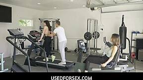 usedforsex - stepdad treats young 18+ bffs like sex dolls with deepthroat and handjob action