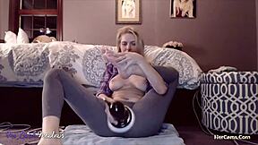 Whoa, Ms Basil Meadows, you're ripping clothes and teasing with that dildo in your VIP camshow