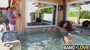 Cecilia Lion in Spying on This Hottie Pays Off With Bent Over Doggystyle Fuck and Cumshot on Big Tits