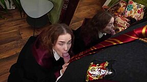 sucking off the headmaster brunette teen for better grade with deepthroat