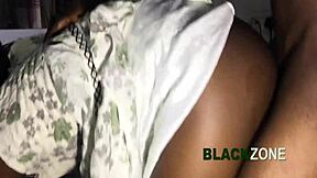 Small booty ebony teen 18+ gets interviewed in bedroom. Then filled with cum during casting.