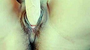 Narrative-Neutral Penetrating this giant dildo and cumming good milk feels tasty hard inside