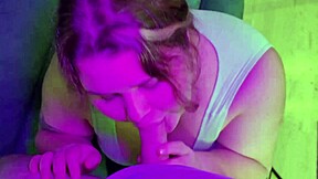 Personal blowjob compilation with cum on cute face and big tits of cute bbw hottie