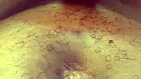 Sneak peak of BBC penetrating white pussy with toy in solo orgasm action