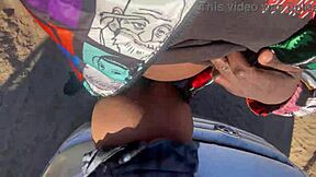 Just a quick doggystyle fuck with petite ebony before class in the outdoor classroom area.