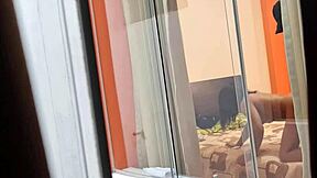 Mexican Nurse Miranda Rides Her Lover Passionately Without Closing the Window.