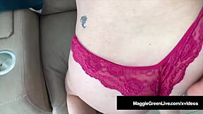 Huge titty young 18+ milf Maggie Green says, I get a pov cock in pussy with blowjob and doggystyle cum.