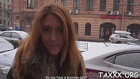 Agent starts by licking teen 18+ model before poking her small tits