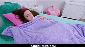 Skinny Redhead Teen Stepdaughter Skips Class for Stepdad's Taboo POV Fuck in Classroom