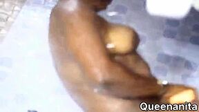 ebony milf got bent over and fucked hard by her stepbrother with his big black cock