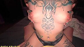 Pov goth girl from tinder with perfect wet pussy rides rough. She gets deepthroat creampie in domination.