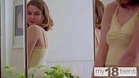 Skinny Lana Broks Tries On Panties Then Masturbates Pussy