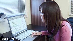 hot japanese wife young 18+ milf rides hard cock in missionary for creampie sex 😏