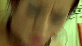 Brunette transfers papers but ends up offering wet pussy in outdoor quickie.