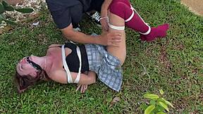 Caressing outdoor dirty socks