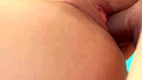 Who knew this athletic teen babe would get her tight ass fucked hard after yoga workout in the gym?