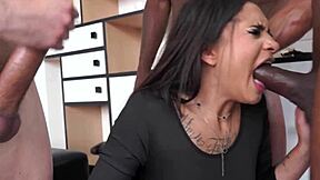 i'm an 18y brazilian nymph taking double anal penetration from 3 big dicks dap no pussy cum 3on1 agatha santos