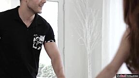 Petite babysitter gets fucked by that big cock