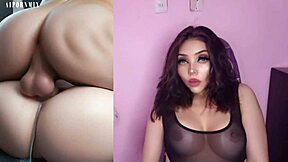 Korean teen with big natural tits takes hard anal fucking. She gets a creampie while masturbating in lingerie.