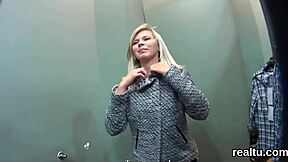 Wow, check out this striking Czech teen 18+ getting seduced right in the mall and then fucked hard in POV action