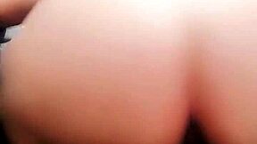 Petite Teen Rides Huge Dildo After Watching Adult Film