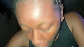 Teen neighbor gives secret blowjob leading to deepthroat creampie and cum in mouth.