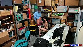 shoplyfter alex harper shows off perfect tits while getting fucked in the office