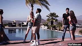 hot naive teen paige owens gasps at party while guy fucks her petite pussy deep 😱🍆