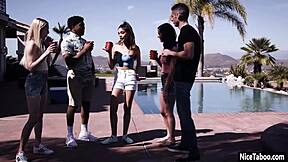 hot naive teen paige owens gasps at party while guy fucks her petite pussy deep 😱🍆