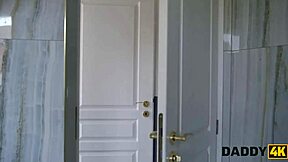 sexy babe vixi rafi gets her shaved pussy fucked rough by boyfriend's stepdaddy