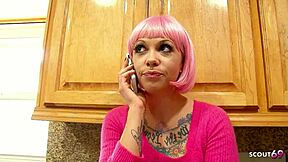 Why seduce your big black cock friend for rough interracial sex with small tits and pink hair?