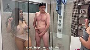 18 year old nerd boy experiences first threesome with venezuelan stepmom and mexican milf friend