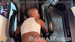 Ebony Anal Slut Takes BBC Deep in Asshole While Second Ebony Slut Swallows Another BBC in Group Action