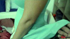 Hey stepmom is serving as my personal maid in the bedroom with her big tits and blonde hair