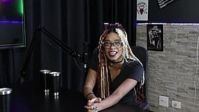 Naomi Campos shares her moans and thoughts on sexual positions in sheer red lingerie compilation.