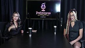 Naomi Campos shares her moans and thoughts on sexual positions in sheer red lingerie compilation.