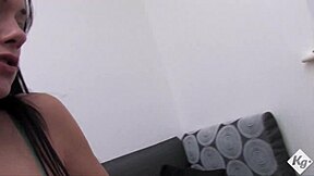 Naughty student experiences intense stretching from a massive size in wild encounter.