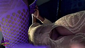 Exclusive full video two horny lesbian teens finger each other on balcony until squirting