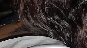 i am kitty giving a blowjob and getting cum without experience on a throbbing cock in mouth